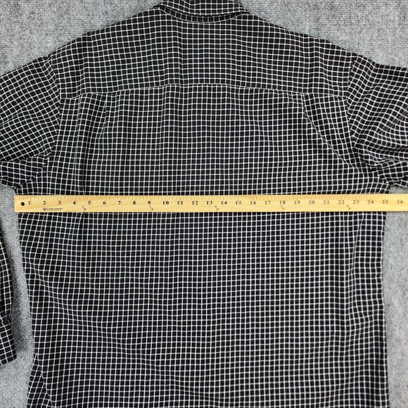 J Crew Shirt Mens Large Black White Check Long Sleeve Casual Button Down Preppy - Picture 5 of 15